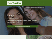 Tablet Screenshot of livetogether.org